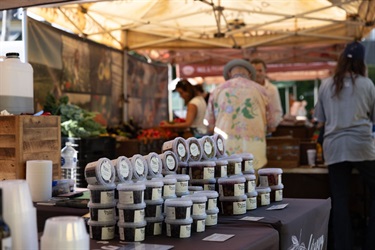 Bangalow Farmers Market honey stall