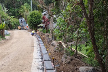 Improved drainage on Left Bank Road