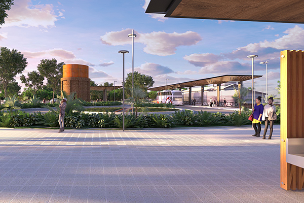 Byron Bus Interchange visualisation