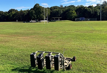 Bangalow Sports Field being used for Rugby