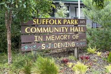 Sign outside Suffolk Park Community Hall